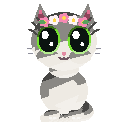 Animated Classic MewMuze cat with the Solid coat pattern